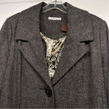 Cabi Women's Size 12-L Black Tweed Overcoat Coat