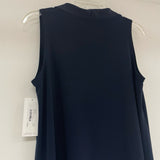 Sympli Size 10-M Women's Navy Solid A Line Dress