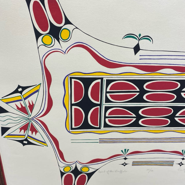 Native American painting by Vic Runnels -Spirit of the Buffal