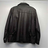 Eddie Bauer Women's Size L Dark Brown Solid Zip Up Jacket