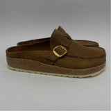Birkenstock Size 38-7.5 Women's Brown Solid Slide Shoes
