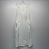 Cut Loose Size L-XL Women's White Solid Jumper Dress