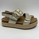 Aetrex Size 7 Women's Gold Platform Sandals
