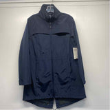 Mondetta Women's Size M Navy Solid Rain Coat