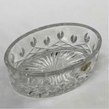Waterford Small Clear Cut Crystal Oval Bowl