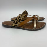 Sam Edelman Size 8 Women's Brown Color Block Flats Sandals