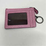 Coach Pink Leather Shimmer Coin Purse