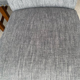 Counter Height Gray Wood-Fabric Stool - Set of 4