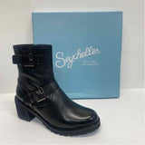 Seychelles - Anthropologie Size 7.5 Women's Black Solid Moto Boots