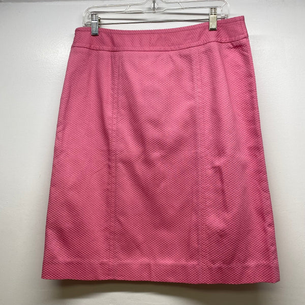 Talbots Size 8 Women's Pink Textured Pencil-Knee Skirt