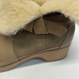 Dansko Size 38-7.5 Women's Beige Shearling Booties