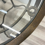 Bronze Iron-Glass Side Table