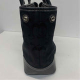 Coach Black Canvas Monogram Shoulder Handbag