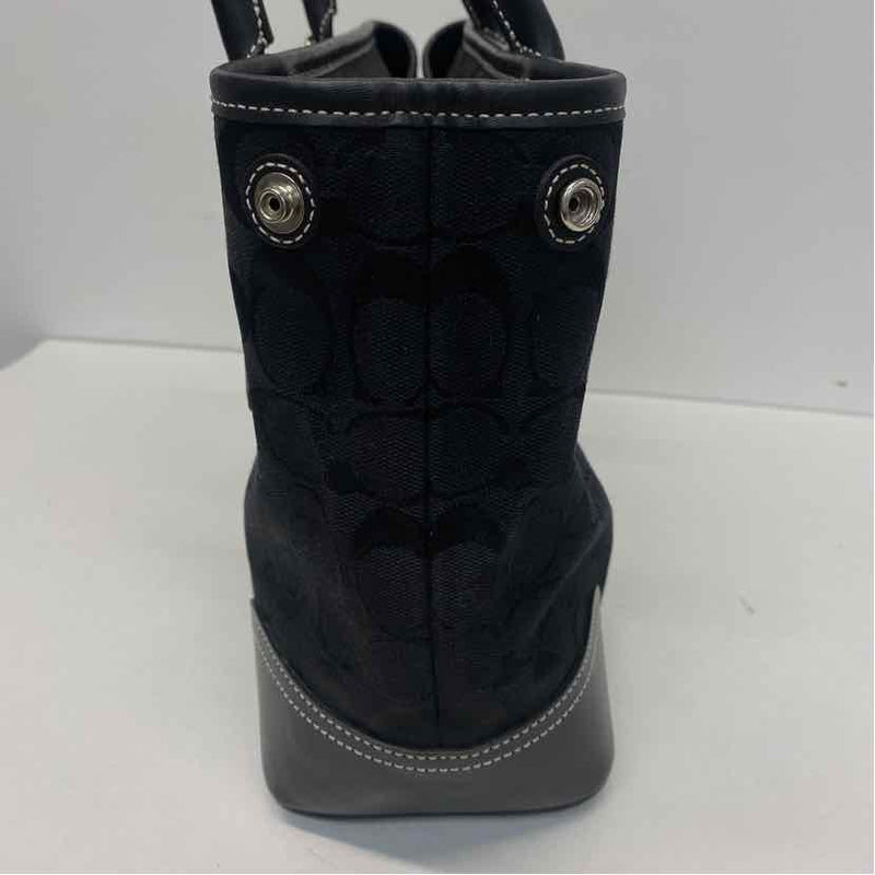 Coach Black Canvas Monogram Shoulder Handbag