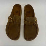 Birkenstock Size 38-7.5 Women's Brown Solid Slide Shoes