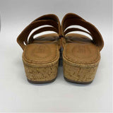 Born Size 8 Women's Brown Solid Wedge Sandals