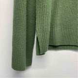 Vineyard Vines Size L Women's Green Solid Pullover Sweater