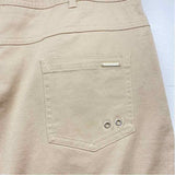 Saint James Size 12 Women's Beige Solid Pencil Skirt
