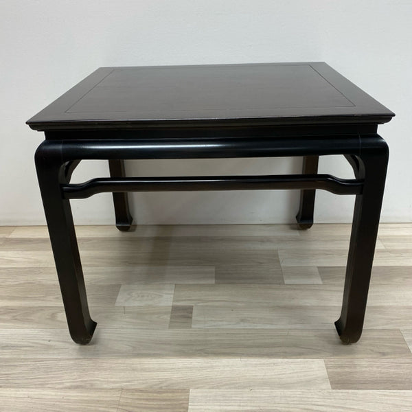 Black Wood Side Table