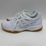 Asics Size 8.5 Women's White Solid Lace Up Sneakers