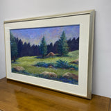 Pastel Painting " Campway" Signed by Pat Walls