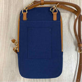 Nordace Blue Fabric Solid Siena Nexus Crossbody Handbag