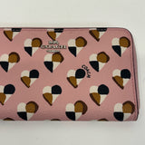 Coach Pink-Multi Pattern Wallet