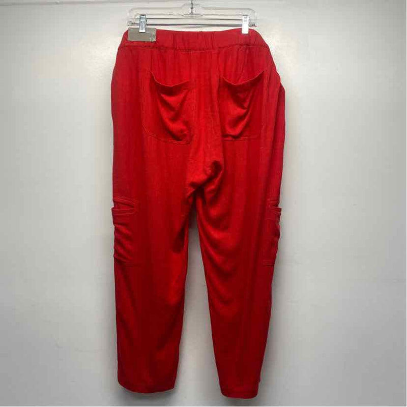 Soft Surroundings Size XL- 16Women's Red Solid Cargo Crop