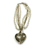 Betsey Johnson Golden Faux Pearl Necklace