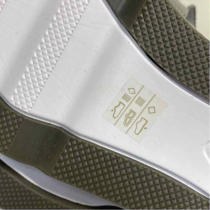 Aetrex Size 7.5-8 Women's Gray Stripe Strappy Sandals