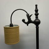 Floor Black-Tan Metal Lamp