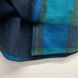 Toad&Co Size L Women's Green-Blue Plaid Button Up Shirt