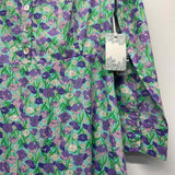 Hyacinth House Size M Women's Green-Purple Floral Maxi Dress