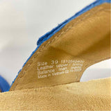 Dansko Size 39-8.5 Women's Blue Solid Strappy Sandals
