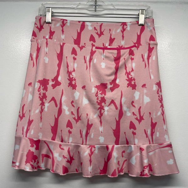 Golftini Size S Women's Pink Pattern Pull On Skort