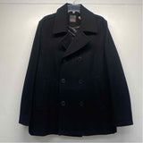 Levis Size L Black Wool Blend Solid Men's Men's Coat