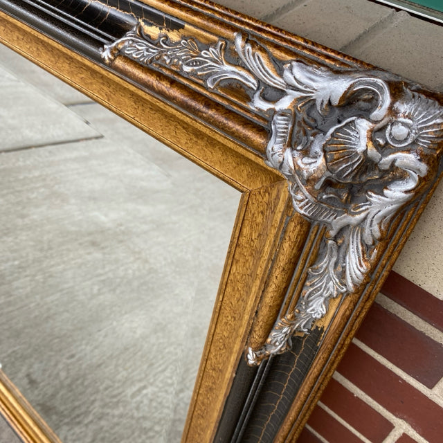 Wall Hanging black silver Mirror