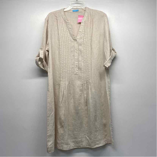 J.McLaughlin Size Xl Women's Beige Solid Shirt Dress