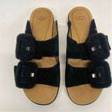 Ugg Size 7 Women's Black Slip On Sandals