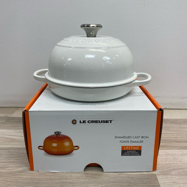 Le Creuset White Cast Iron Bread Oven