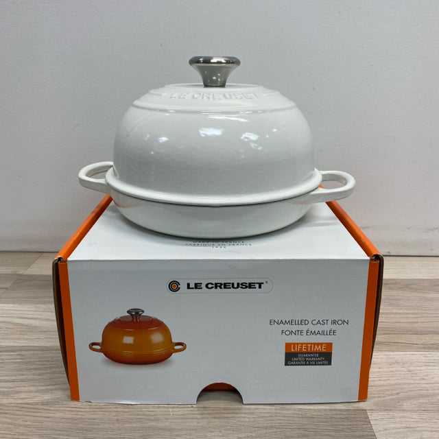 Le Creuset White Cast Iron Bread Oven
