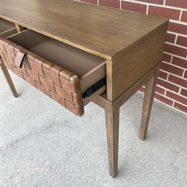At Home Brown Wood Console - Sofa Table