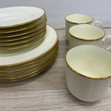 Nittoroyal Ivory-Gold Bone China Tea Set
