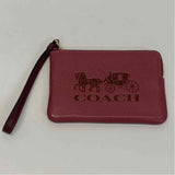 Coach Pink Leather Signature Wristlet