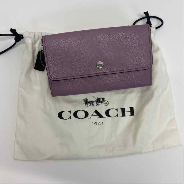 Coach Lilac- Burgundy Leather Wallet
