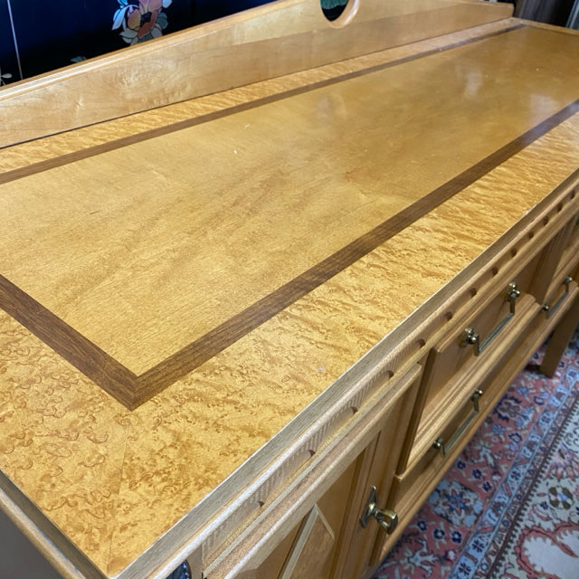 Stanley Furniture Brown Maple Wood Pattern Sideboard