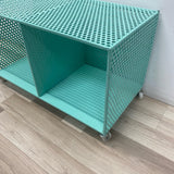 Aqua Metal Storage Cart