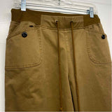 Flamingals Size M- (6-8) Women's Tan Solid Pull On Capri