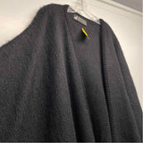Alpaca Connection Black Solid Poncho-Cape