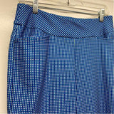 CE Golfs Size M Women's Blue-White Checkered Pull On Activewear Pants